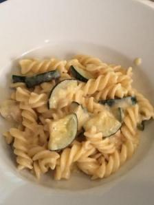 bpasta calabacin gorgonzola